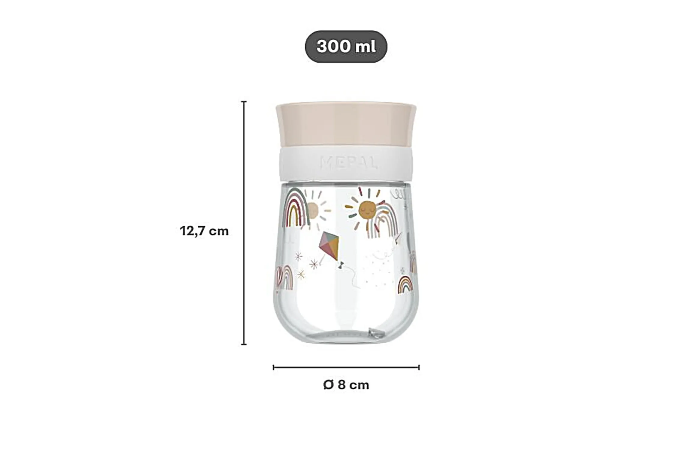 Mepal Oefenbeker<360° drinkbeker Mio 300 ml - Fairy garden