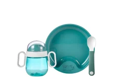 Mepal Babyservies|Kinderservies Set<Babyservies Mio 3-delig - Deep turquoise