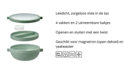 Mepal Saladeboxen<Basic Bento lunchbowl Vita - Nordic sage