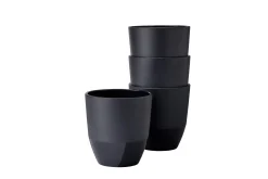 Mepal Mokken En Bekers|Silueta<Beker Silueta 200 ml set 4 stuks - Nordic black