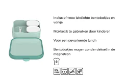 Mepal Back To School Sets Met Effen Kleur|Back To School Sets Met Print<Bento lunchbox Campus groot - Cool blue