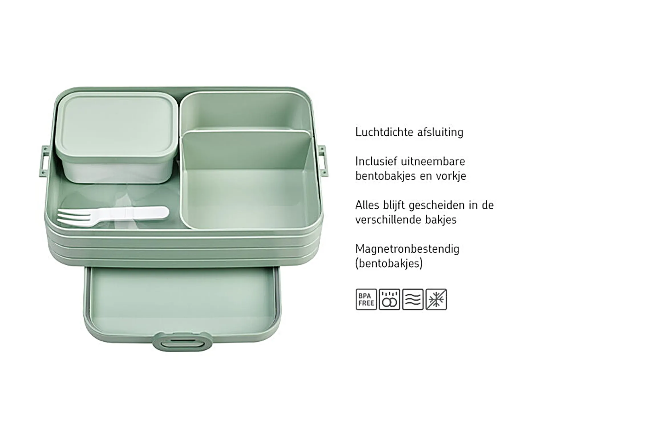 Mepal Broodtrommels En Brooddozen<Bento lunchbox Take a Break large - Nordic sage