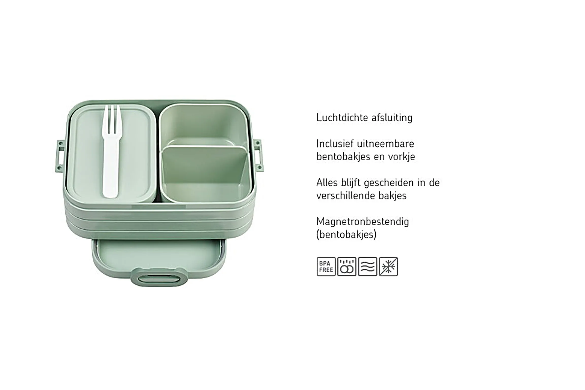 Mepal Broodtrommels En Brooddozen|Broodtrommel Met Naam<Bento lunchbox Take a Break midi - Nordic sage