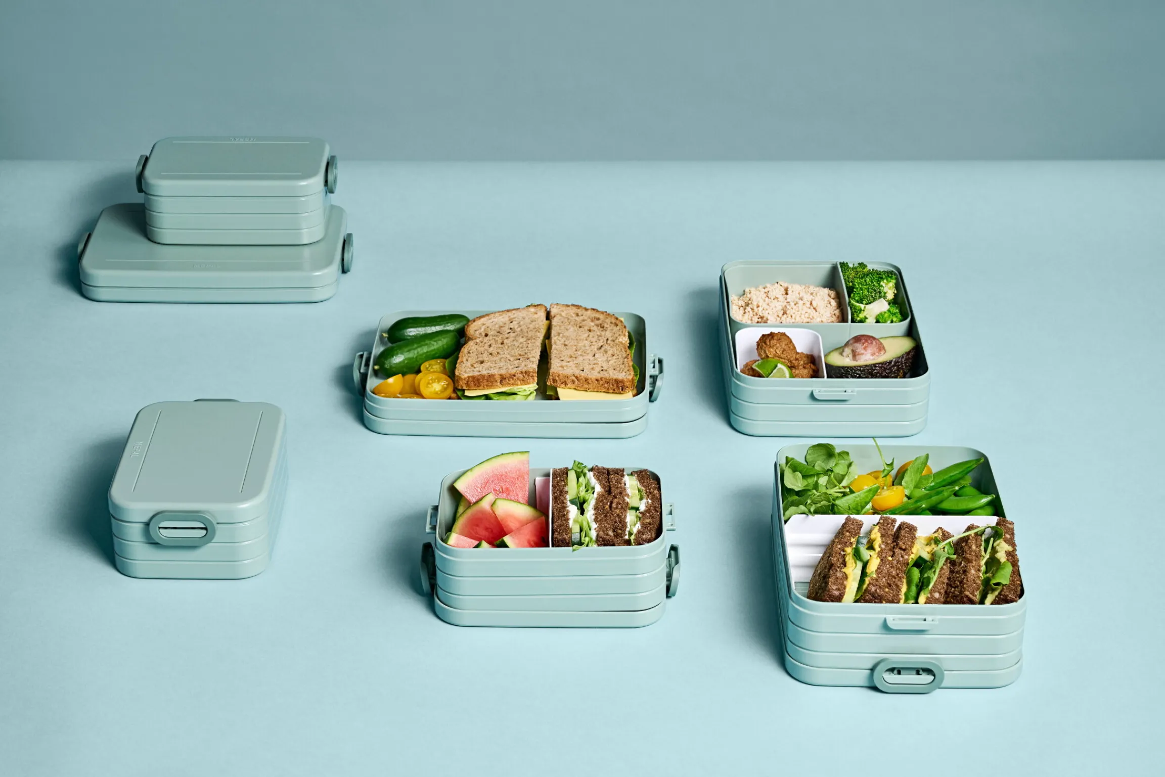 Mepal Broodtrommels En Brooddozen|Broodtrommel Met Naam<Bento lunchbox Take a Break midi - Nordic sage