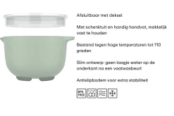 Mepal Beslagkommen<Beslagkom met deksel Chef It 1500 ml - Navy
