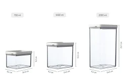 Mepal Voorraaddozen<Bewaardoos Omnia rechthoekig 2000 ml - Nordic white