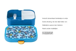 Mepal Back To School Sets Met Print|Broodtrommel Met Naam<Campus Bento lunchbox met vorkje - Stitch