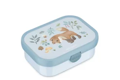 Mepal Back To School Sets Met Print|Broodtrommel Met Naam<Campus Bento lunchbox met vorkje Little Dutch - Forest friends