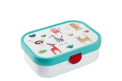 Mepal Back To School Sets Met Print|Broodtrommel Met Naam<Campus Bento lunchbox met vorkje - Animal Friends