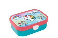 Mepal Back To School Sets Met Print|Broodtrommel Met Naam<Campus Bento lunchbox met vorkje - Unicorn