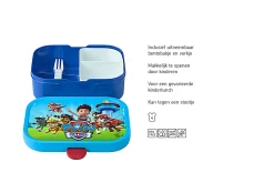 Mepal Back To School Sets Met Print|Broodtrommel Met Naam<Campus Bento lunchbox met vorkje - Paw Patrol
