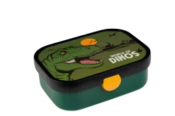 Mepal Back To School Sets Met Print|Broodtrommel Met Naam<Campus Bento lunchbox met vorkje - Dino