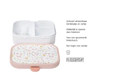 Mepal Back To School Sets Met Print|Broodtrommel Met Naam<Campus Bento lunchbox met vorkje Little Dutch - Flowers & Butterflies Flowers & Butterflies