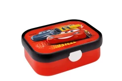 Mepal Back To School Sets Met Print|Broodtrommel Met Naam<Campus Bento lunchbox met vorkje - Cars