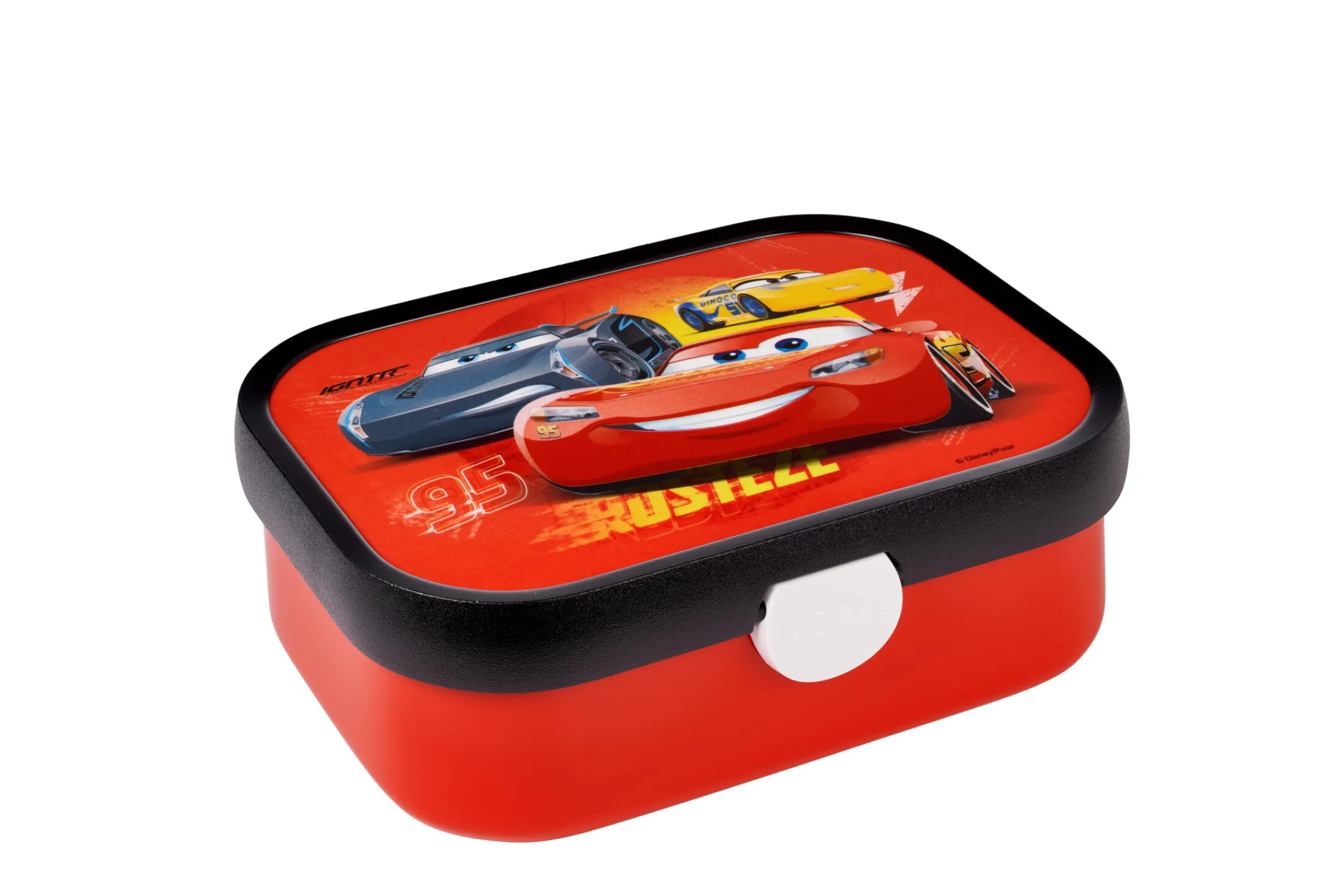 Mepal Back To School Sets Met Print|Broodtrommel Met Naam<Campus Bento lunchbox met vorkje - Cars