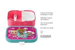 Mepal Back To School Sets Met Print|Broodtrommel Met Naam<Campus Bento lunchbox met vorkje - L.O.L. Surprise LOL Surprise
