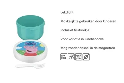 Mepal Fruitbakjes|Back To School Sets Met Print<Campus fruitbox 300 ml met vorkje - Peppa Pig