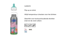 Mepal Isoleerfles Flip-Up|Back To School Sets Met Print<Campus isoleerfles flip-up 350 ml - Peppa Pig