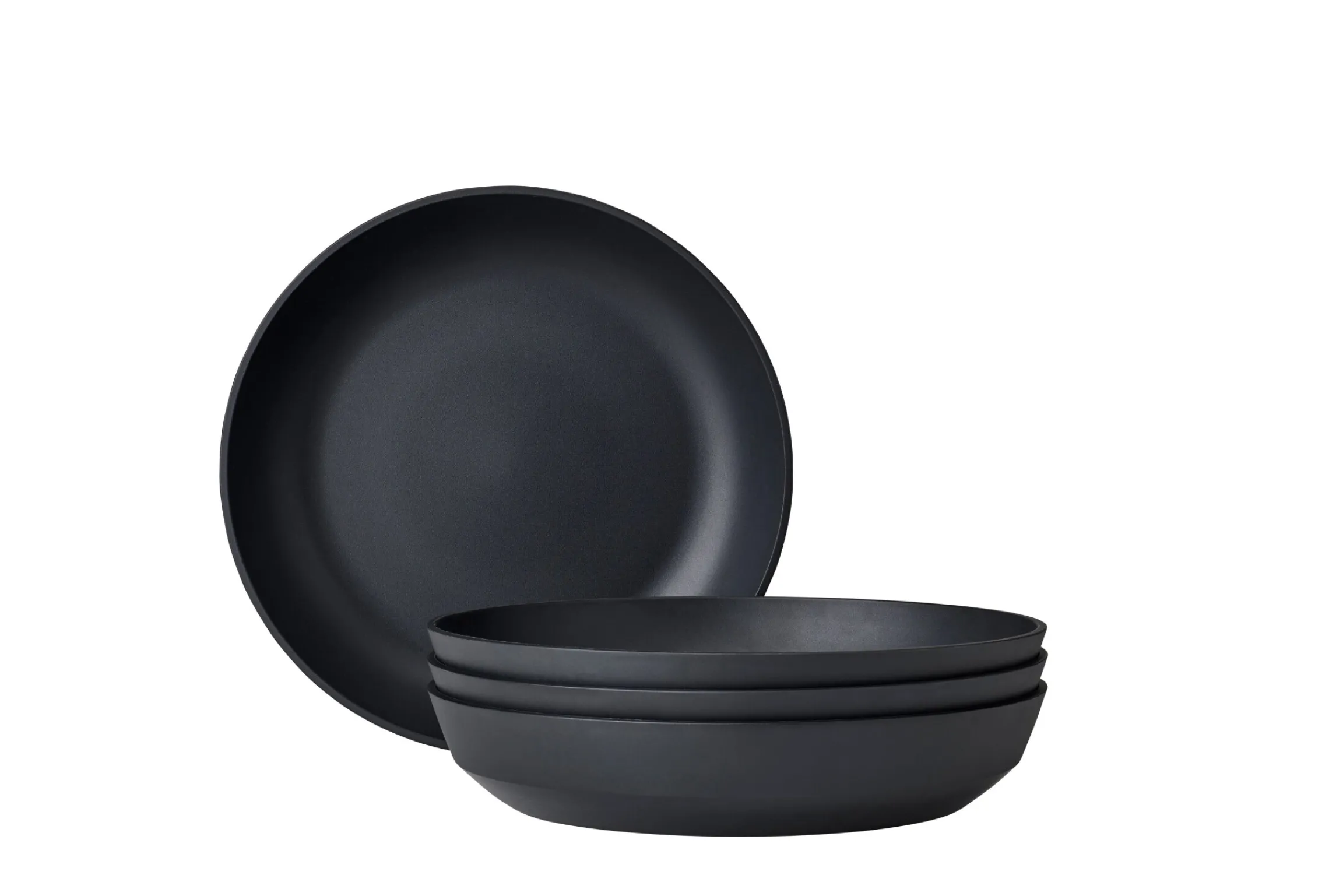 Mepal Borden|Silueta<Diep bord Silueta 210 mm set 4 stuks - Nordic black