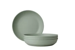 Mepal Silueta|Campingborden<Diep bord Silueta 210 mm set 4 stuks - Nordic sage