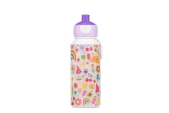 Mepal Drinkfles Pop-Up|Back To School Sets Met Print<Drinkfles pop-up Campus 400 ml - Food fest