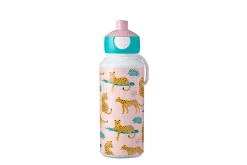 Mepal Drinkfles Pop-Up|Back To School Sets Met Print<Drinkfles pop-up Campus 400 ml - Leopard