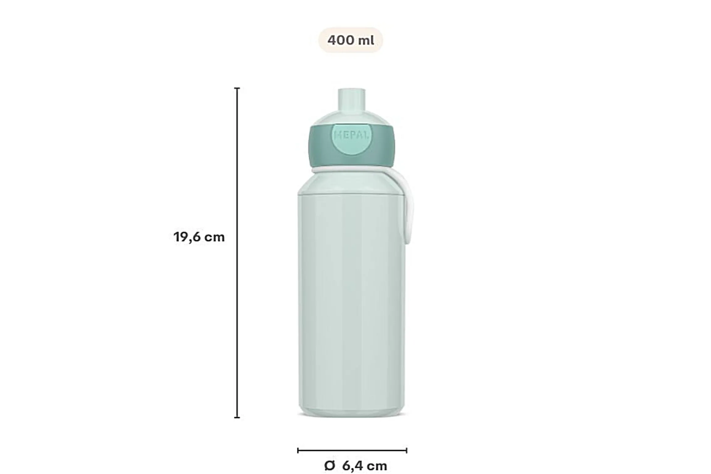 Mepal Drinkfles Pop-Up|Back To School Sets Met Effen Kleur<Drinkfles pop-up Campus 400 ml - Cool pink