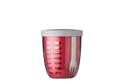 Mepal Fruitboxen|Broodtrommels En Brooddozen<fruit & veggie pot ellipse - rubine red Rood