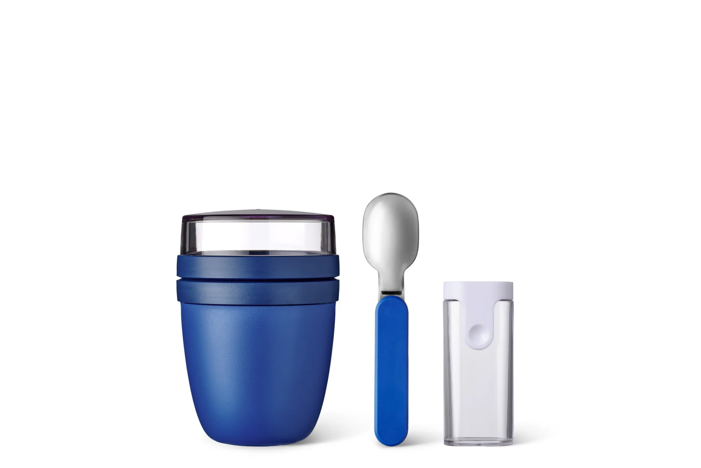 Mepal Yoghurtbeker|Broodtrommels En Brooddozen<Giftset lunchpot en vouwlepel Ellipse - Vivid blue