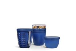 Mepal Broodtrommels En Brooddozen|Snackpotten<Giftset Potten Ellipse 3-delig - Vivid blue