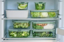 Mepal Diepvriesdozen|Ovenschalen<Glas vershouddoos EasyClip 2250 ml - Nordic sage