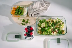 Mepal Diepvriesdozen|Ovenschalen<Glas vershouddoos EasyClip 2250 ml - Nordic sage
