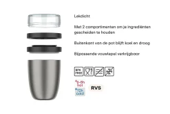 Mepal Yoghurtbeker|Thermosflessen<Isoleer lunchpot Ellipse - Vivid blue