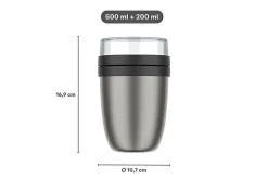 Mepal Yoghurtbeker|Thermosflessen<Isoleer lunchpot Ellipse - Vivid blue