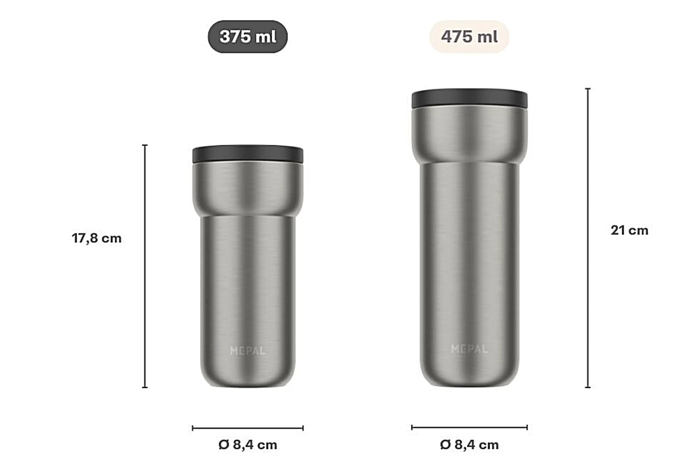 Mepal Thermosflessen|Thermosflessen & Bekers<Isoleerbeker Ellipse 375 ml - Rose gold