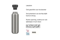 Mepal Thermosflessen|Thermosflessen & Bekers<Isoleerfles Ellipse 500 ml - Nordic black