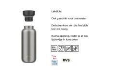 Mepal Waterflessen|Thermosflessen<Isoleerfles Ellipse 350 ml - Nordic black
