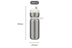 Mepal Thermosflessen|Thermosflessen & Bekers<Isoleerfles Twist 600 ml - Ceramic white