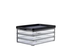 Mepal Vleeswarendozen<Koelkastdoos Omnia vleeswaren 3-laags - black Zwart