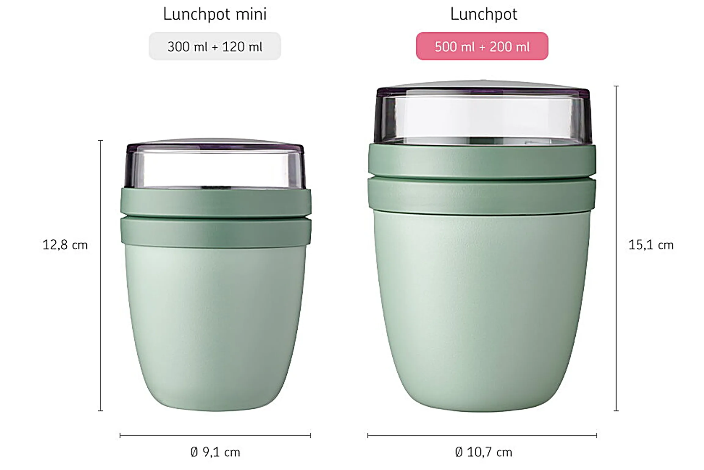 Mepal Saladeboxen|Broodtrommels En Brooddozen<Lunchpot Ellipse - Nordic sage