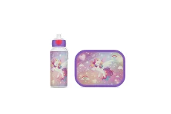 Mepal Drinkfles Pop-Up|Pauzesets<Lunchset Campus (pop-up drinkfles + lunchbox) - Unicorn glow
