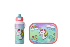 Mepal Drinkfles Pop-Up|Pauzesets<Lunchset Campus (pop-up drinkfles en lunchbox) - Unicorn