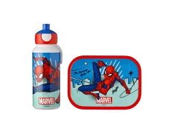 Mepal Drinkfles Pop-Up|Pauzesets<Lunchset Campus (pop-up drinkfles en lunchbox) - Spiderman