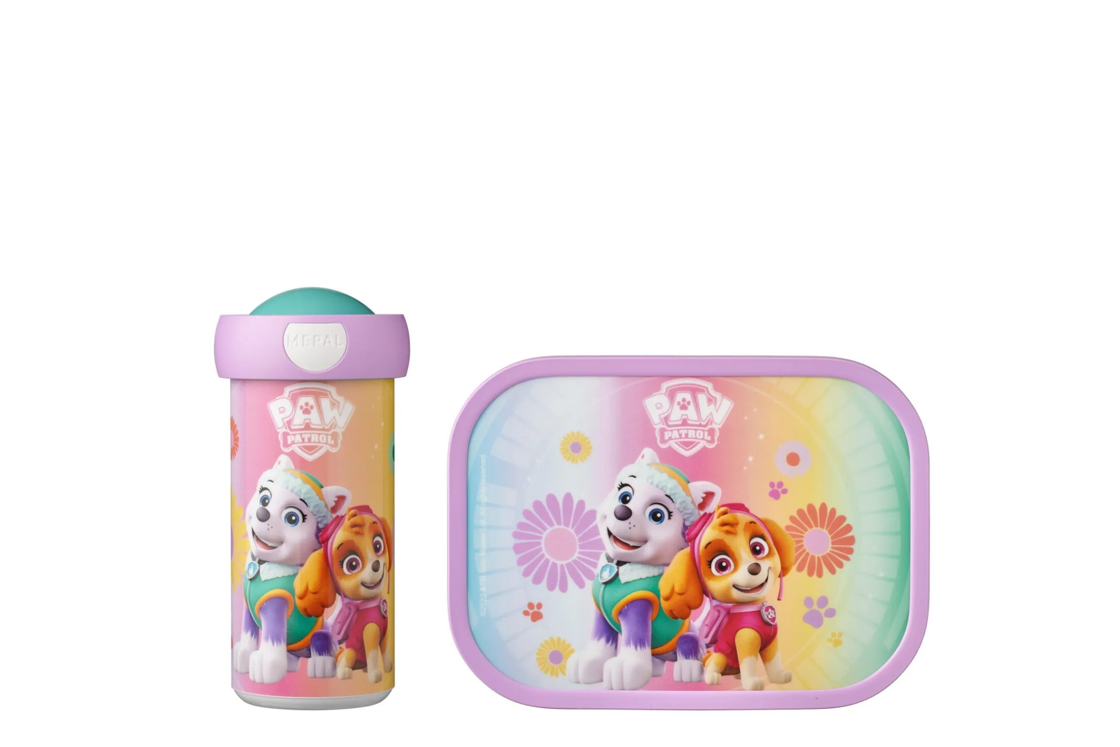 Mepal Schoolbekers|Pauzesets<Lunchset Campus (schoolbeker & lunchbox) - Paw Patrol Girls
