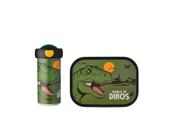 Mepal Schoolbekers|Pauzesets<Lunchset Campus (schoolbeker + lunchbox) - Dino