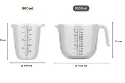Mepal Maatbekers<Maatbeker Chef It 1000 ml - transparant Transparent