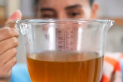 Mepal Maatbekers<Maatbeker met deksel Chef It glas 1000 ml - Coral