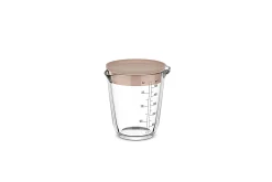 Mepal Maatbekers<Maatbeker met deksel Chef It glas 500 ml - Chalk