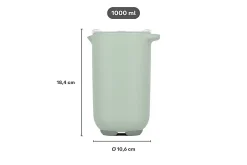 Mepal Mixbekers<Mixbeker met deksel Chef It 1000 ml - Navy