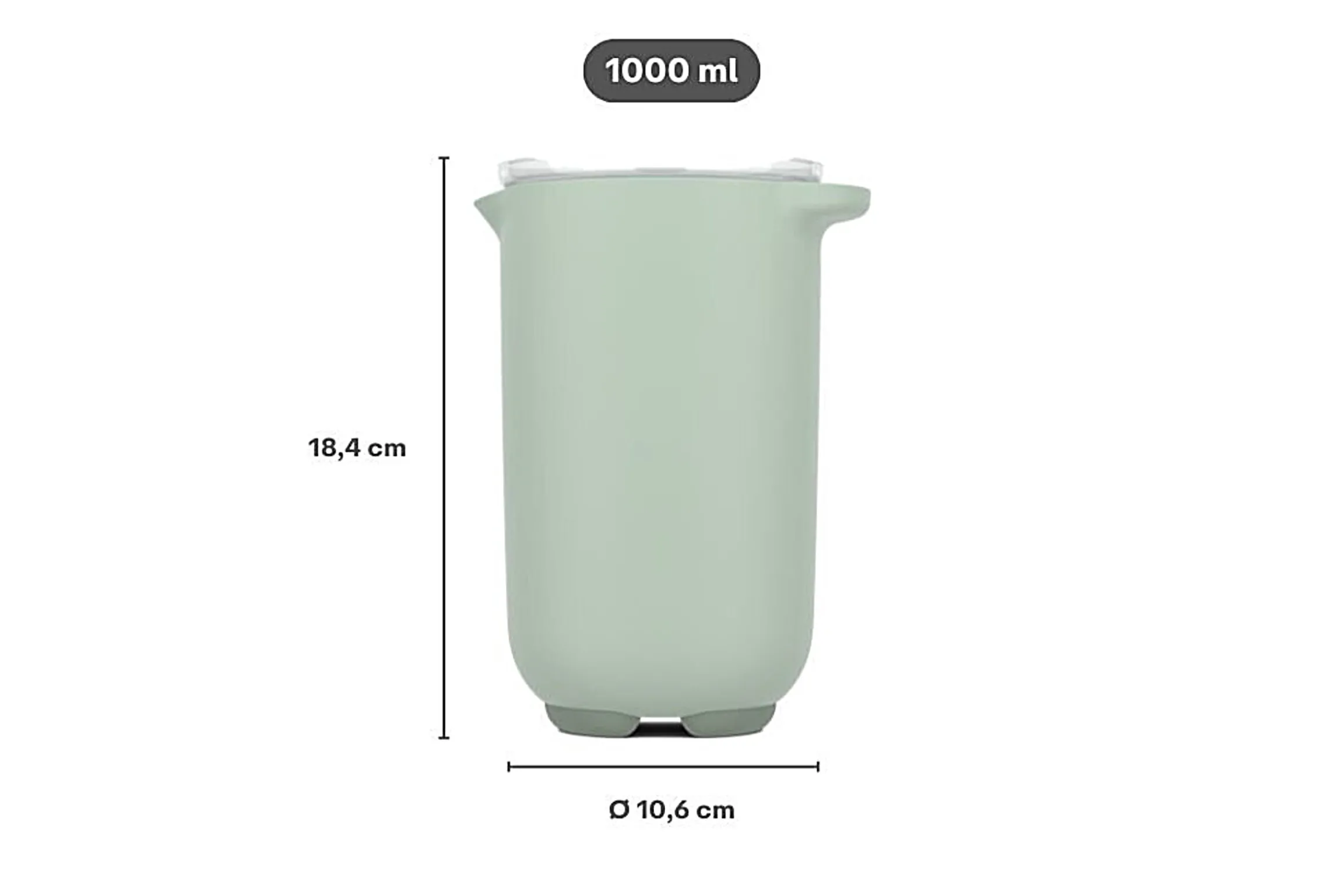 Mepal Mixbekers<Mixbeker met deksel Chef It 1000 ml - Navy